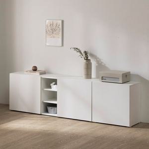 [보루네오] 에이바 LPM 높은 거실장 세트 2100