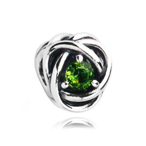 판도라 790065C03 스프링 그린 이터니티 서클 참 (8월 탄생석)