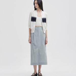 [쥬크]블록 하프 슬리브 집업 가디건 (Z252KSL022)