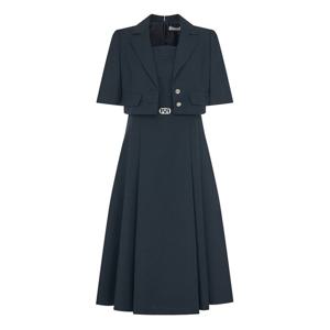 [라인어디션]반소매 자켓 벨티드 원피스 (NWOPOE15)