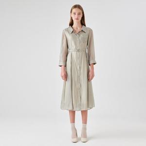 [라인어디션]벨티드 셔츠 원피스 (NWOPOH06)