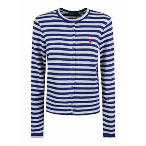 [POLO RALPH LAUREN] 라프리마 여성 스웨트셔츠 스웨터 스트라이프 코튼 mixed 스웻셔츠 211942806001 Dark Blue /8