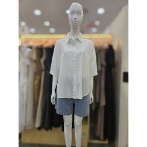 [플라스틱아일랜드]기본 반팔 면 블라우스 PR7XB3B4_DJ