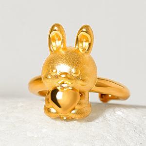 골드앤 순금 24K 토끼띠 드림 돌반지
