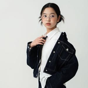 [더데이걸]블랙 리본 블라우스 TGBW24101_GN