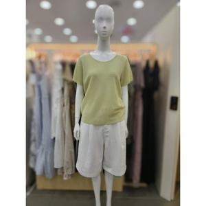 [플라스틱아일랜드]허리끈 반팔 티셔츠 PR7XB3G1_DJ