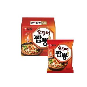 [농심] 오징어짬뽕 124g 40개 봉지라면