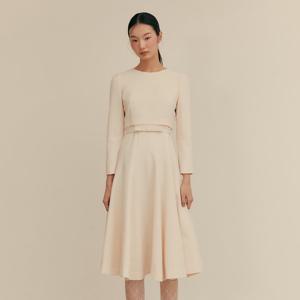 [라인어디션]라운드넥 벨티드 원피스 (NROPOD04)