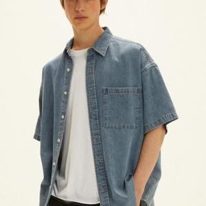 리트머스 HC12 포켓  데님  반팔 셔츠 LP2YU348-063