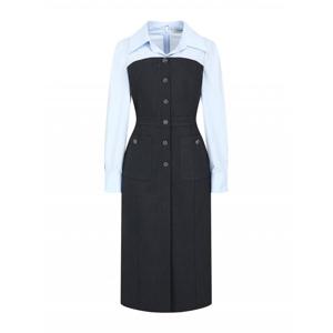 [제이제이 지고트]셔츠 배색 뷔스티에 H라인 원피스 GPAA0OP161