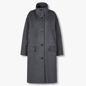 톰보이  9175411985 하이넥 울혼방 롱코트