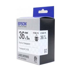 엡손 라벨테이프 ST36K-PX 투명/36mmx9M 검정글씨 (1개)