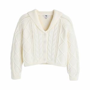 [컬리수]크로쉐 카라 니트 가디건 C251CD402P