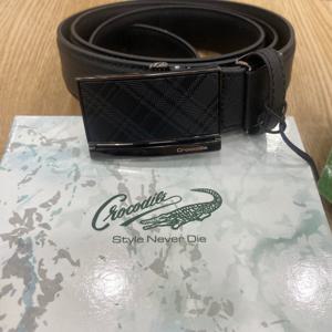 [크로커다일남성]남자 자동벨트 블랙 CDAAAB9019_JJ