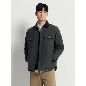 [빈폴멘] 다이아 퀼팅 패딩 셔츠  카키 (BC5X64CP3H)