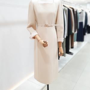 [잇미샤]스퀘어넥 벨티드 드레스 ITPAYOP760A