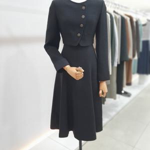 [잇미샤]트위드 플레어 원피스 ITOBWOP300