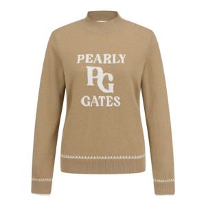 M 파리게이츠골프긴팔티 NQC 521D4SR671_BG 여성 로고 모크넥 방풍 니트