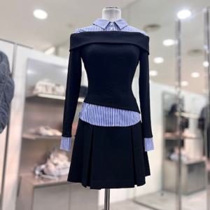 [에고이스트]셔츠 레이어드형 미니 원피스 ER4WO560HJ_DG