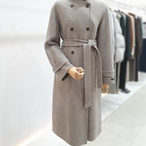 [잇미샤]하이넥 더블 버튼 핸드메이드 울 코트 ITPBYHL810