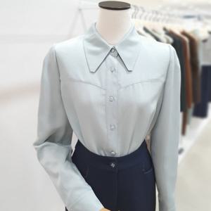 [잇미샤]페미닌 셔츠 카라 블라우스 ITOBWBL820