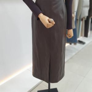 [잇미샤]H라인 레더 스커트 ITPCYLS930