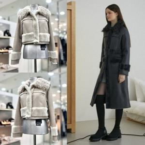 [에고이스트]리얼 레더 투웨이 착용 롱 코트 EQ4RC160HJ_DG