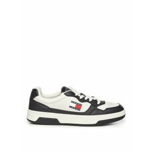 [TOMMY HILFIGER] 라프리마 남성 트레이너 레더 스니커즈 위드 로고 EM0EM01443YBL 블랙 /8