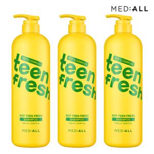 메디올 틴 프레시 알시피 청소년 지성두피케어 샴푸 1000ml 3개