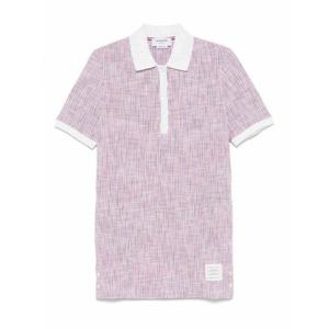 [THOM BROWNE] 라프리마 여성 폴로 Rwb 코튼 원피스 FJD120AJ0184960 Multicolour /8