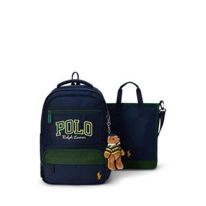 폴로 키즈 남아 8-18세 로고 백팩 앤 슈즈 백 세트(CWPOACCY9P20123410)