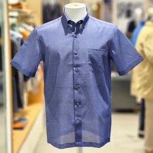 [트레몰로]  TRBNS4M3101_에어홀 프린트 포멀 반팔셔츠