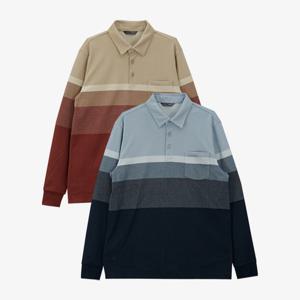 [크로커다일남성]코트나 기모 스트라이프 카라티 CDAABS4452_JJ