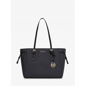 마이클코어스 보이저 MF 탑 지퍼 토트 라지 - MK 시그니처 35R6GV6T7B1 블랙