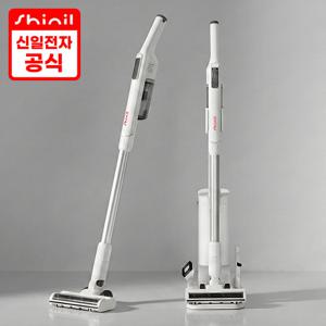[신일] 250W 초슬림라이트 올인원 청정 스테이션 무선청소기 (2026년 최신상) / BLDC 모터 초경량 자동흡입 황사 꽃가루 빈대 미세먼지 정경호