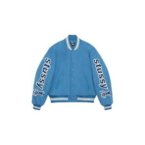 Stussy스투시 컴피티션 바시티 자켓 블루 115748