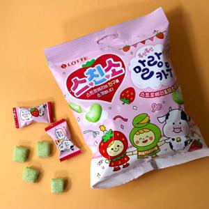 롯데웰푸드 2026 말랑카우 스트로베리 앤 피스타치오 158g