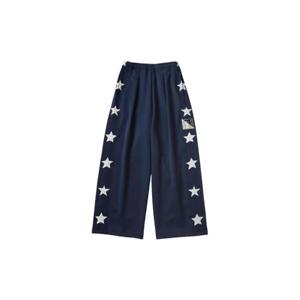 Kapital캐피탈 스턴트맨   우먼 스무스 저지 배기 트랙 팬츠 네이비 K2410LP107