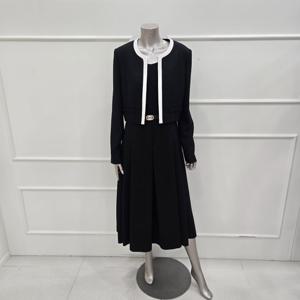 [미니멈]M1AGWO1930BK 배색라인 슬리브스원피스 자켓