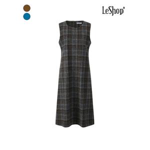 [르샵]체크 모직 민소매 원피스 (BQ1OP008A)