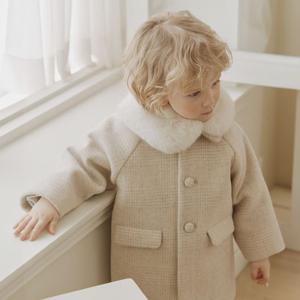 [밍크뮤]밍크뮤 뮤프리미엄 체크 모직 코트(모 혼방)_CR (33C1110101)