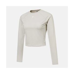 데상트 여성 세미크롭 긴팔티셔츠 베이지(SO422TTLO1) SO422TTLO1_BEG0 301594