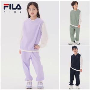 [휠라키즈]3pcs 우븐 조끼 상하세트 FK2FSG3101X