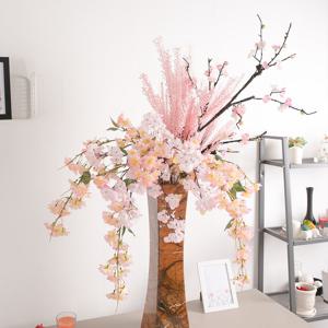 대형 벚꽃 조화 화병 매화품은 set 115cm (DIY) 인테리어 봄 로비 장식 소품 행사