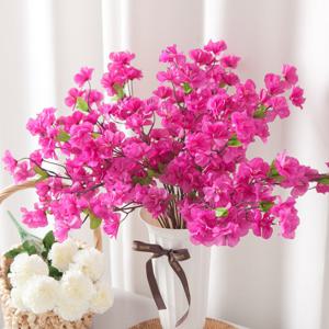 진달래 성묘 화분 조화 꽃 대형 set 65cm (DIY) 납골당 산소 추모 테이블 장식