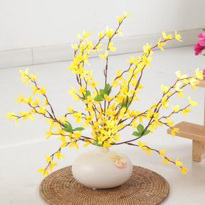 개나리 조화 화병 봄소식 set 50cm 인테리어 꽃 테이블 장식 소품 행사 꾸미기