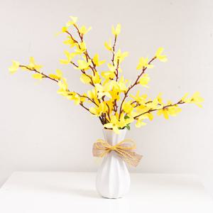 개나리 조화 화병 리즈 set 25cm 인테리어 봄 꽃 테이블 장식 소품 행사 꾸미기