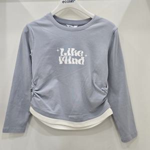 [에꼴리에]옆선 셔링 레이어드티(26A54510)_US