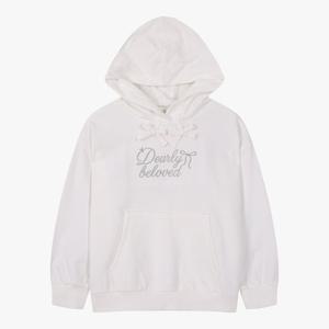 로엠걸즈레이스 리본스트링 후드티셔츠 RGSM2613P