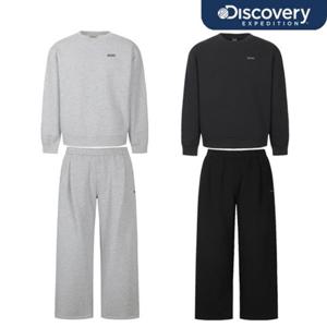 디스커버리 26SS 신상 남성 여성 유니 니트 오버핏 맨투맨+와이드 팬츠 트레이닝세트/트레이닝셋트/상하세트/캐주얼/세미오버핏 DXTR3A061 DXTP3A061
